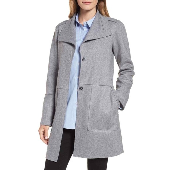 KENNETH COLE Plus Size Wool Blend Felted Coat NWT 1X - Picture 8 of 10